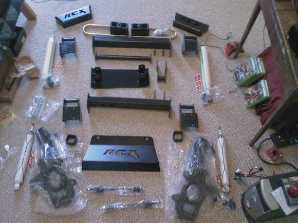 Laid the kit out just like the internets! Look what I can do! Haha, I had noooo idea how much work was to come...