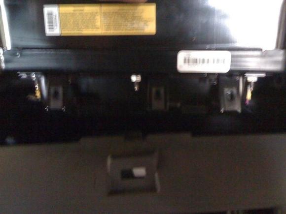the passenger airbag after i removed the screws.