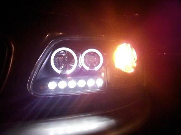 dual halos and 6 LEDs across bottem