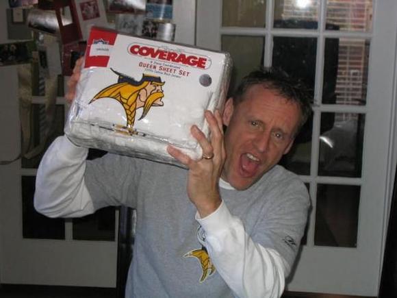 Always wanted them as a kid -- a Minnesota Viking sheet set I received for Christmas!