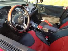 Bleack and Red leather interior