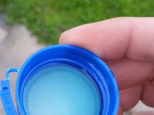 Heres the coolant color. Keep in mine that the inside of the radiator is black and the reservoir.. well, the reservoir is young enough to still show the proper color.