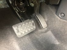 Put on the sport break pedal pad.