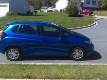 2016 Honda Fit LX (Automatic) in Aegan Blue Metallic.