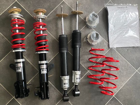 RSR SPORTS-I coilovers! I’m stoked! Waiting on replacement rubber and nuts in the shock and strut mount kit and ready to get busy! 