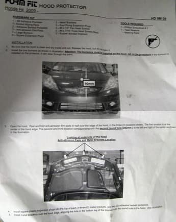 photographed instructions 1