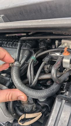 Hose running to valve cover (not so proud of this, just FYI)