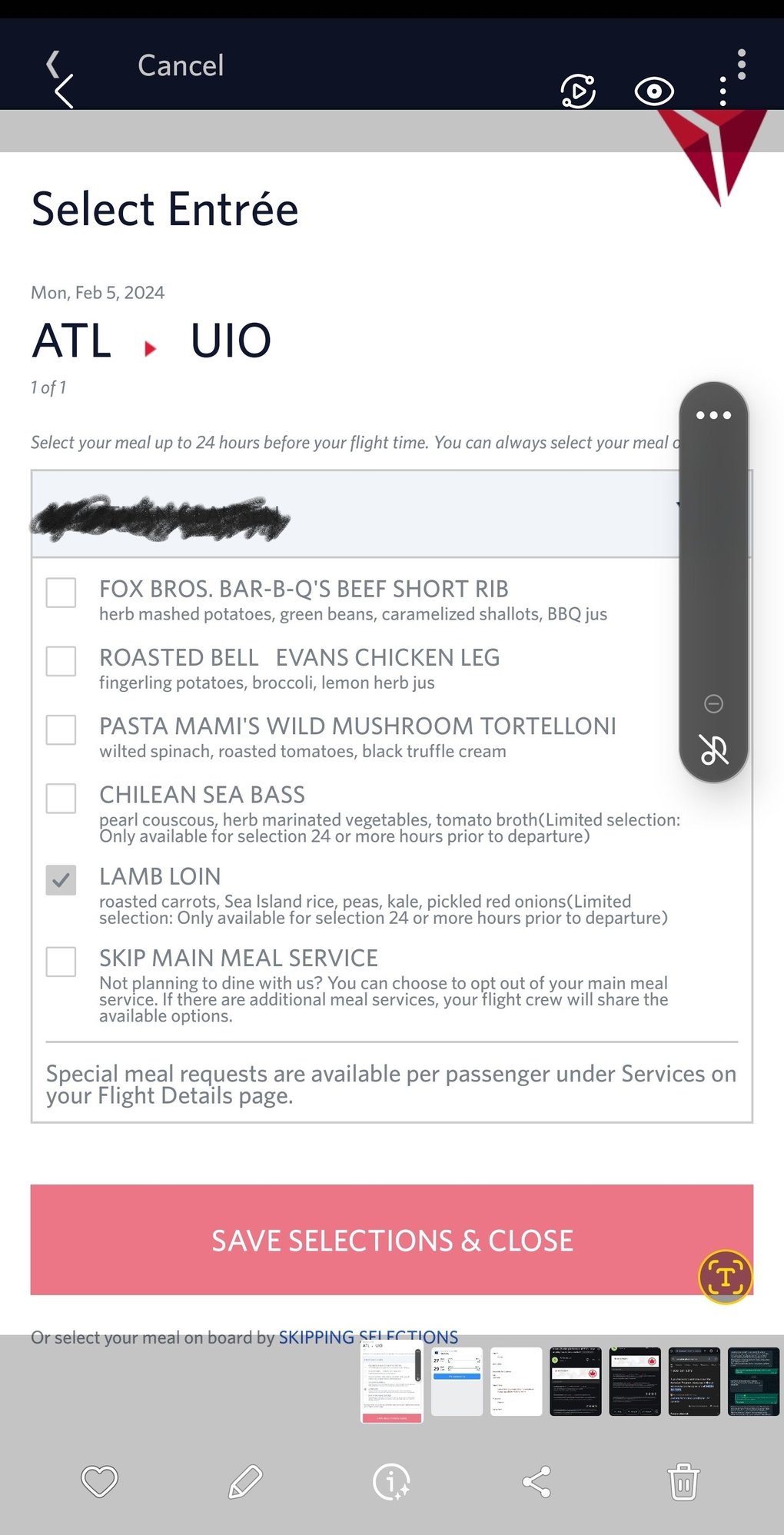 Delta In-Flight Meal/Food Service: The Definitive Thread — 2024 Edition -  Page 10 - FlyerTalk Forums