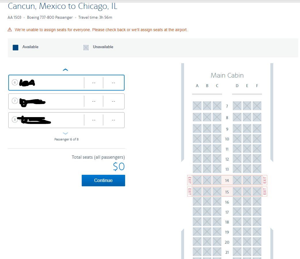 Unable To Assign Seats Check Back Or We Ll At Airport Flyertalk Forums