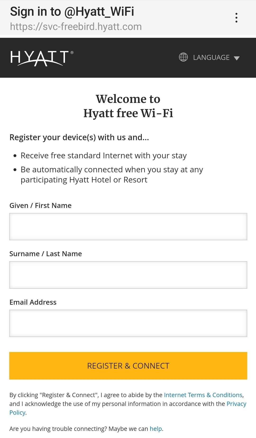 Trick to bypassing the wifi captive portal? - FlyerTalk Forums