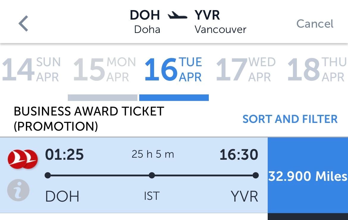 Dynamic Pricing For Award Tickets