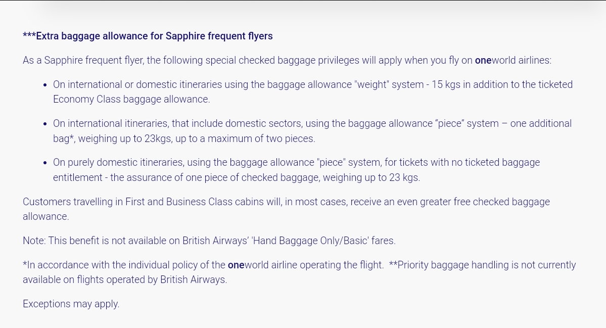 What is the Baggage Allowance for Emirates Airlines?