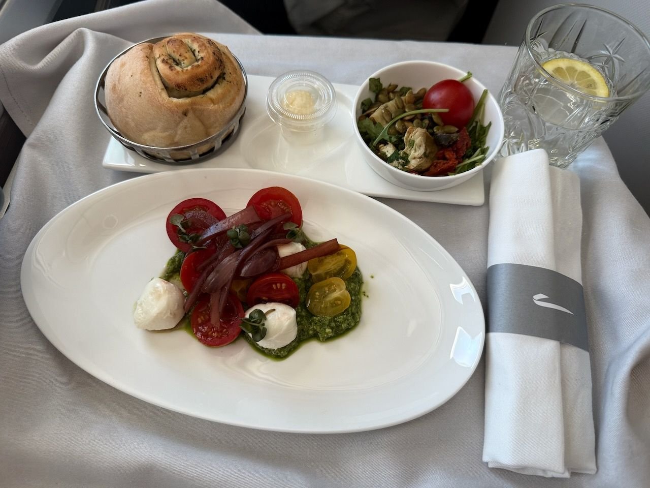 Pretty basic but Im never angry at mozzarella and tomatoes as a starter.