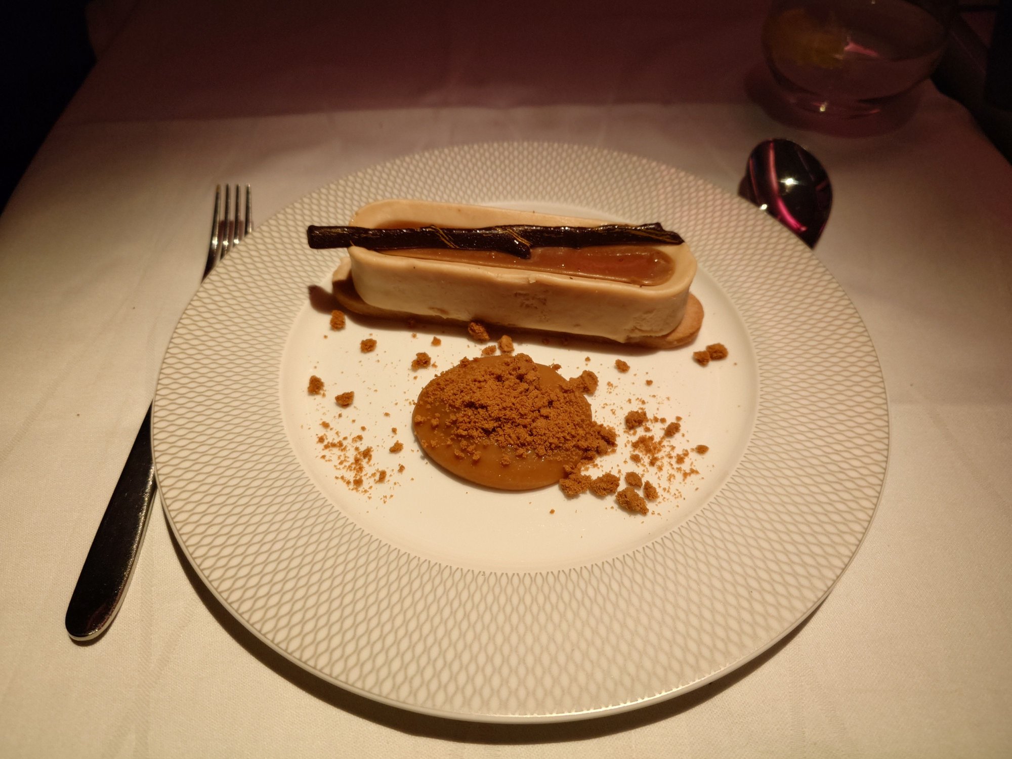 Speculoos mouse cake was odd, not horrible but very gelatinous. The chocolate twig on the top was the best bit!