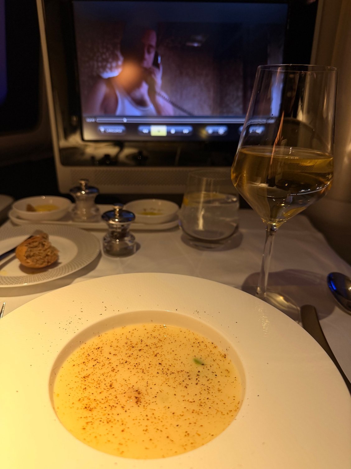 Parsnip soup - uncharacteristically bad for BA.  