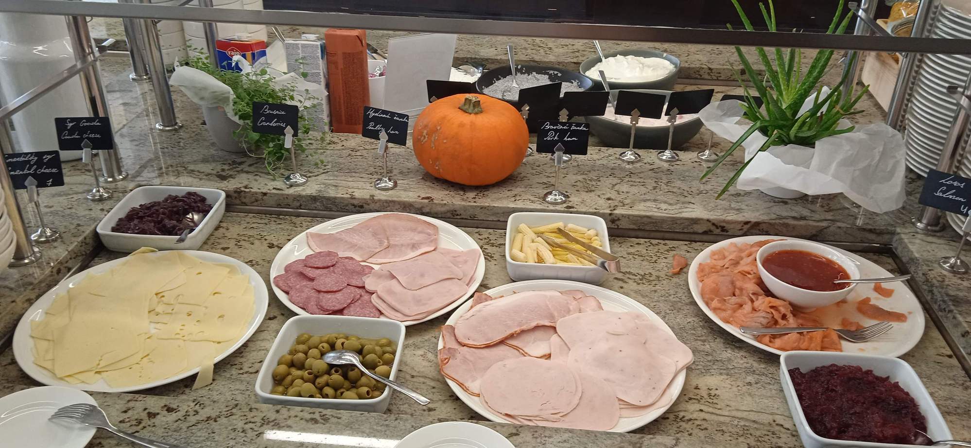 Smoked salmon at category 1. Also at cat 1 Rouen France every day ( and on some days at Krakow Hyatt cat 1)