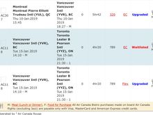 This is what my itinerary shows, and in seat selection it shows the business cabin but does not allow me to select a seat.   