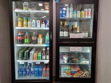 Or you could pick up items from the store, though for TV-meals you would have to use the store's microwave. I liked it that they had two regional beers. On my statement I noticed they had only charged one of them. Let's say, that was for this nice review!