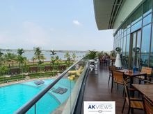 Outdoor seating at Malabar cafe - Complimentary Morning breakfast 