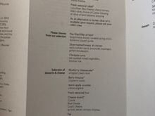 Return journey menu 