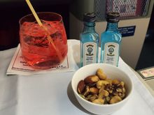 JFK-CPH
Nuts and initial drink service.
For some reason, every drink I ordered came as a double...mayb they wanted me to fall asleep sooner lol