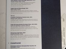 Wine list was correct, tried both whites which were tasty.