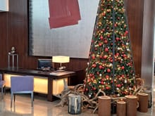 The christmas tree at the 28th floor lobby level 