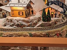 Other side of the model railway in the lobby