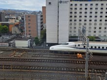 View of a shinkansen train