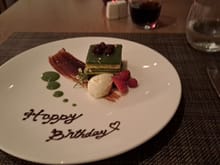 Dessert with a very nice touch