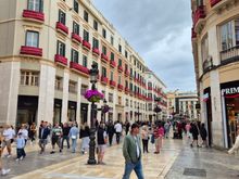 The posh shops street. 