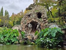 The aquaduct is still working, bringing rain from the mountains to water all of the arboretum. 