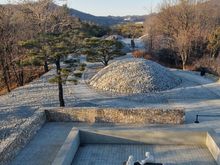 Stone Garden (Turrel is at the bottom, new meditation hall to the right)
