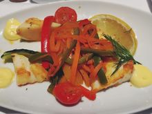 Marinated and grilled Baby Calamari, Vegetable Salad, Cucumber Ribbon and Japanese Mayonnaise
