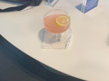 Liberty Bell a gin-based drink. Oddly enough no crack in the glass :-)