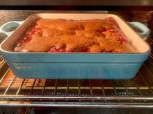 At the 20-minute mark in my Breville toaster oven. 