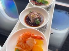 Canapés. The aubergine one was fab. 
