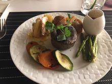 All meat was very well done but otherwise great food and drink