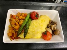 Hot breakfast: sweet potato and onion hash