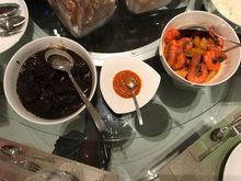 Beef rawan , sambal , prawns 