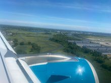 About to land at JFK