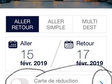 Route ans dates need to be selected first