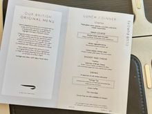 A look at the menu card 