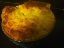 Pumpkin soufflé (didn’t know the trick about keeping it in the oven with the door ajar to stop it deflating)