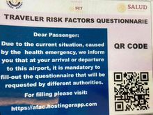 The sign at the airport
