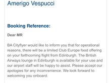 Can anyone advise what I may expect flying EDI-FLR please ?

I’ve asked on Twitter and the answer is chocolate foreguard-esq in its helpfulness… an 0700 departure Ona. Sunday morning so my thinking is that BACF simply don’t want to pay the out of hours catering cost at EDI … but I don’t know whether to bring snacks or a full blown breakfast/brunch. 

Also, any ideas if it’s normal to say good will be limited only to find a distinct absence of bubbles on board too please ?