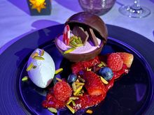 Dark chocolate mousse ball