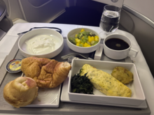 Breakfast meal. Omelette was ok. The saddest croissant I have seen in ages. Reminded me of the cheap multipack croissant boxes I used to buy in UK supermarkets. 