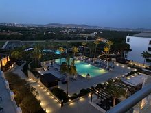 Pool/grounds view from the suite balcony