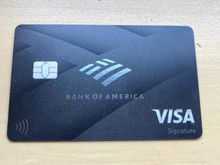 Bank of America Premium Rewards card. Mine came in metal.